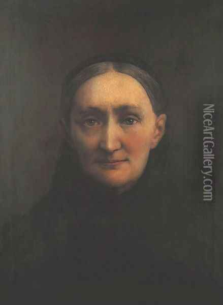 Portrait of Roza Wereszczynska Misiewiczowa Oil Painting - Wincenty Slendzinski