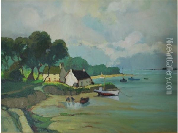 Baie De Fouesnant Oil Painting - Georges Robin