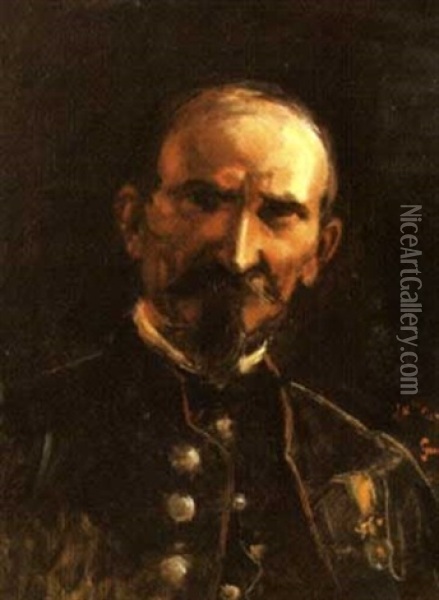 Portrait De M. Guerber Oil Painting - Jean-Baptiste Carpeaux