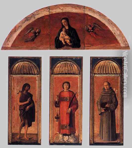 Triptych of St Lawrence Oil Painting - Jacopo Bellini