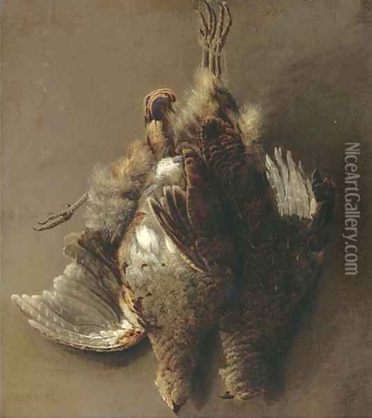 A brace of partridge Oil Painting - William Blake