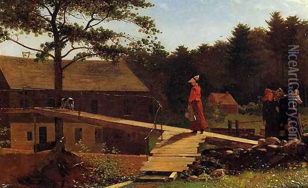 The Morning Bell Oil Painting - Winslow Homer