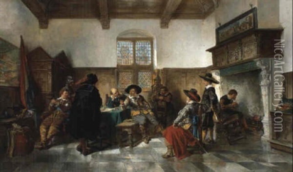 The Interrogation Oil Painting - Herman Frederik Carel ten Kate