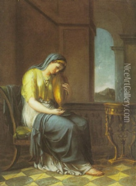 Agrippina Oil Painting - Philipp Friedrich Von Hetsch