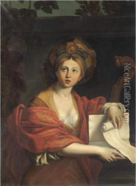 The Cumean Sybil Oil Painting - Domenico Zampieri (Domenichino)