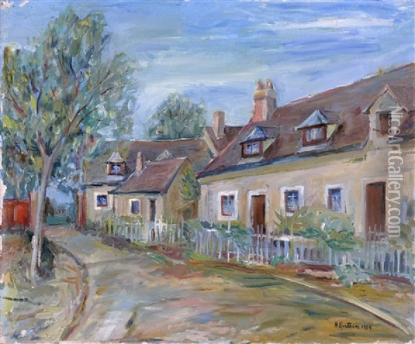 Rue De Village Oil Painting - Henri Epstein