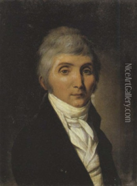 Portrait De Philippe Panon Desbassyns, Comte De Richemont Oil Painting - Louis Leopold Boilly