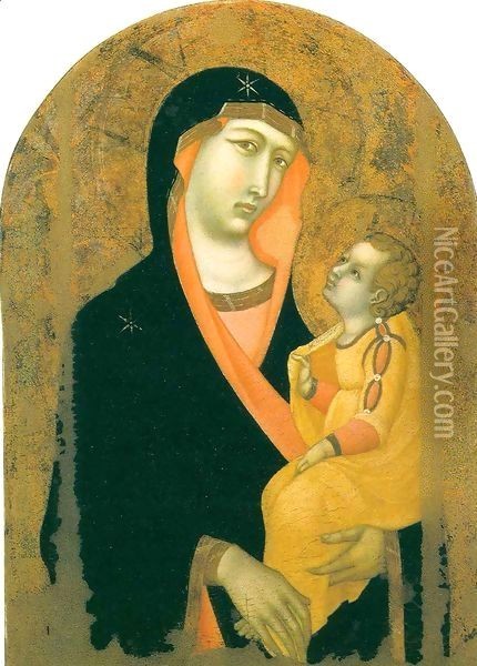 Madonna and Child 4 Oil Painting - Pietro Lorenzetti