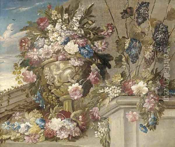 Flowers Oil Painting - The Psuedo-Guardi