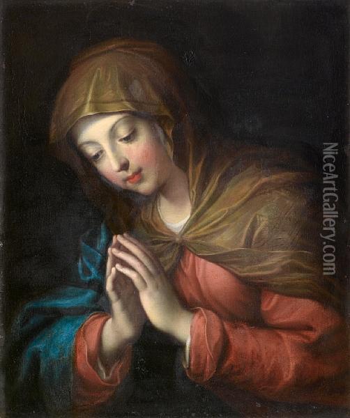 The Madonna At Prayer Oil Painting - Antonio Cavallucci