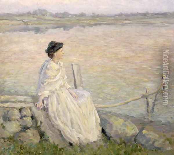 Reflections, 1891 Oil Painting - Robert Reid