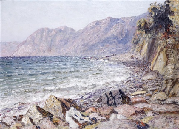 Southern Coastline Oil Painting - Nikolai Nikanorovich Dubovskoy