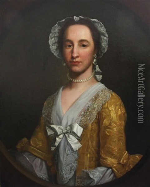 Portrait Of Johanna Warner Oil Painting - Francis Milner Newton