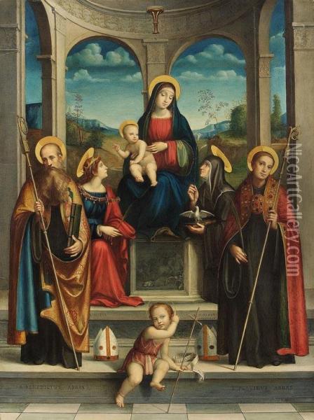 Sacra Conversazione Oil Painting - William Dyce
