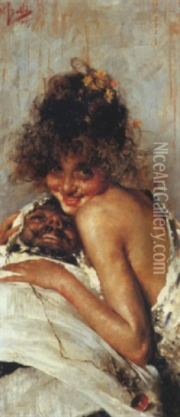 Si Diventa Cosi, 1885 Oil Painting - Vincenzo Irolli