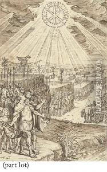 The Vision Of Constantine Before The Battle Of The Milvian Bridge Oil Painting - Nikolaus Van Der Horst