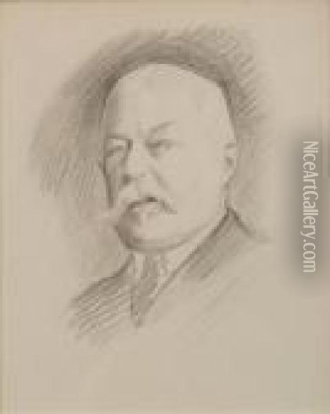 Portrait Of Grover Cleveland Oil Painting - William Macgregor Paxton