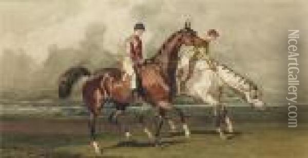 The Morning Gallop Oil Painting - Alfred De Dreux