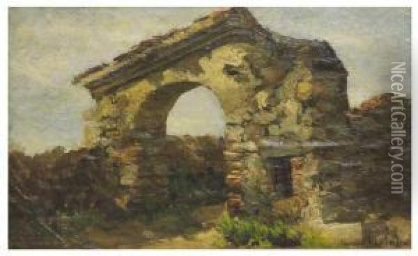 Ruinas Oil Painting - Aurelio Tolosa Y Alsina