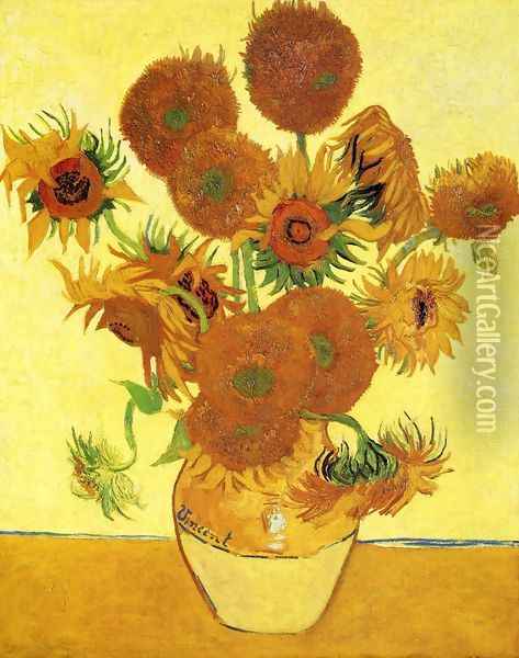 Sunflowers II Oil Painting - Vincent Van Gogh