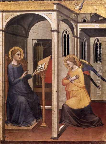 Annunciation 1395 Oil Painting - Mariotto Di Nardo