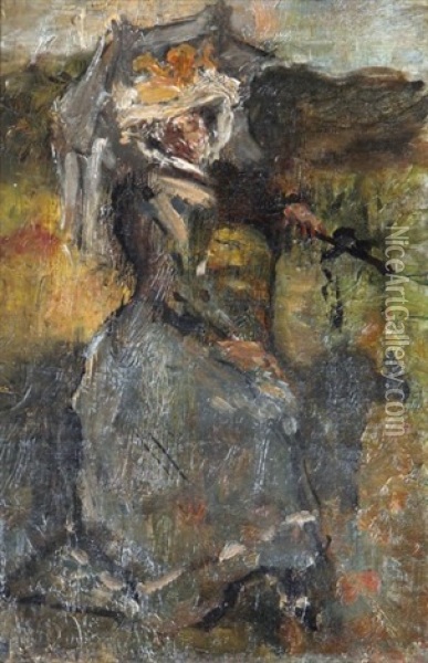 L'elegante Oil Painting - Pierre Laprade