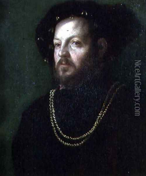 Portrait of a man Oil Painting - Girolamo da Carpi