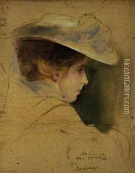 Mrs Philip De Laszlo, Nee Lucy Guinness Oil Painting - Philip De Lazlo