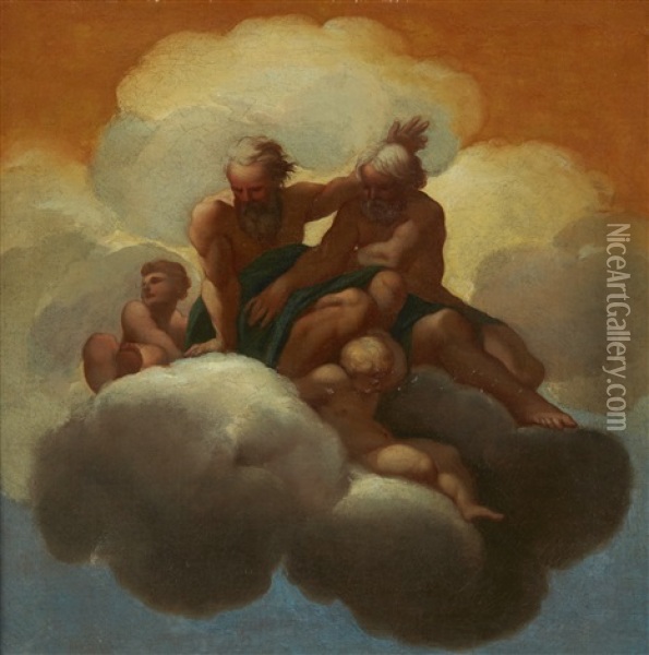 Les Saints Barthelemy Et Mathias (+ Les Saints Philippe Et Thassee; 2 Works) Oil Painting - Lubin Baugin