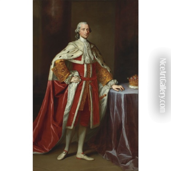 Portrait Of John Ashburnham (2nd Earl Of Ashburnham) Oil Painting - William Hoare