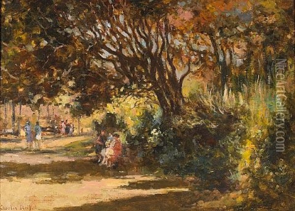 An Afternoon In The Park Oil Painting - Charles Reiffel