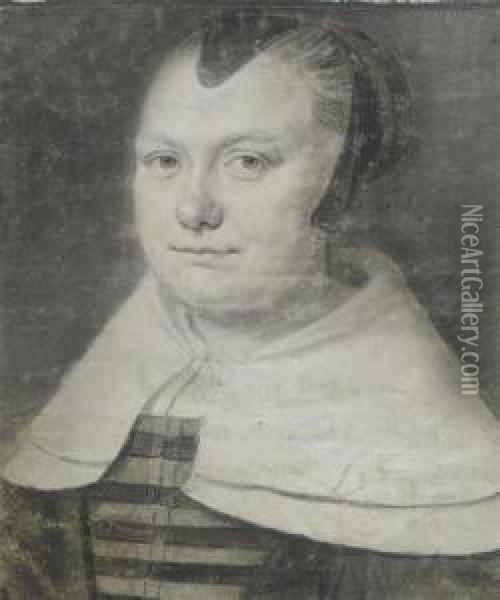 Portrait Of A Lady Oil Painting - Wallerand Vaillant