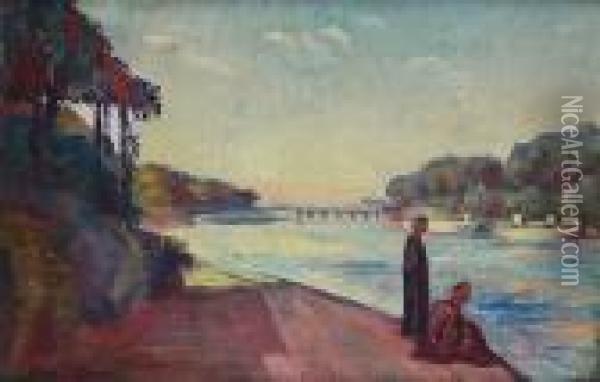 Le Nil Pres D'un Barrage Oil Painting - Emile Bernard