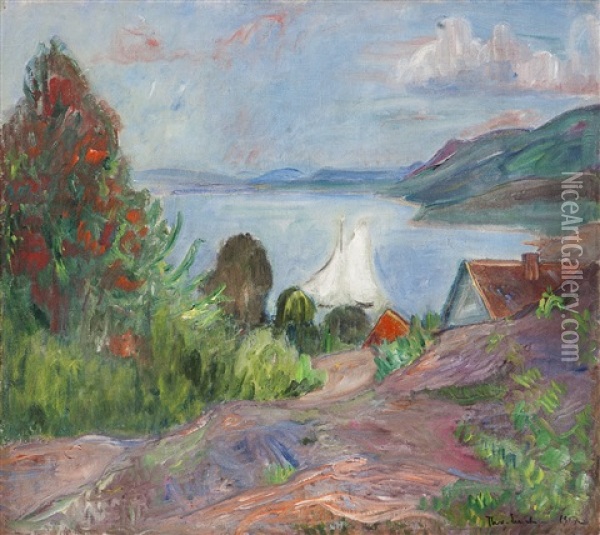 Sommer I Holmsbu Oil Painting - Thorvald Erichsen