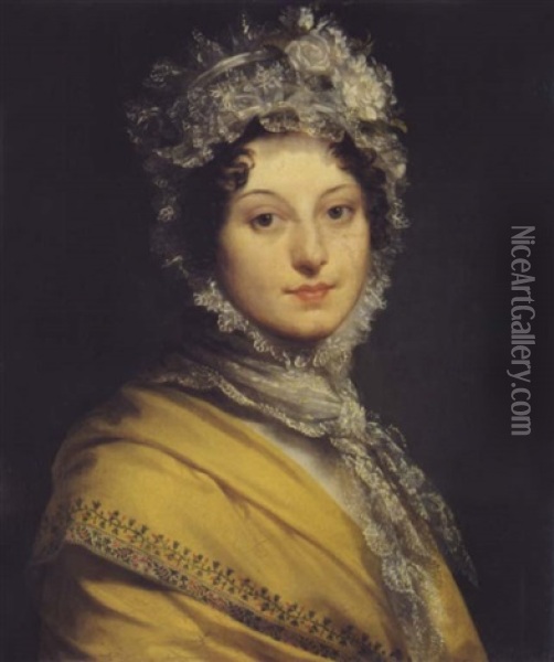 Portrait De Louise De Gueheneuc, Duchesse De Montebello Oil Painting - Pierre-Paul Prud'hon