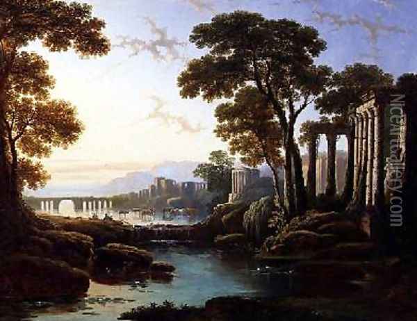 A Classical Landscape Oil Painting - William Linton