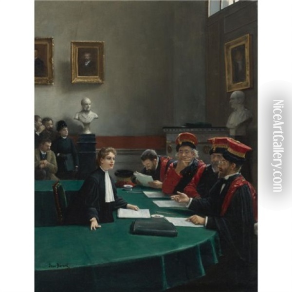 The Doctoral Jury Oil Painting - Jean Beraud