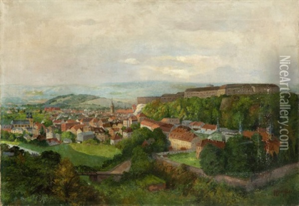 Panorama Klodzka Oil Painting - Hans Dressler