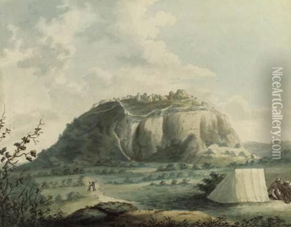 View Of Kistnaghurry, Mysore Oil Painting - Hunter, Lieutenant James