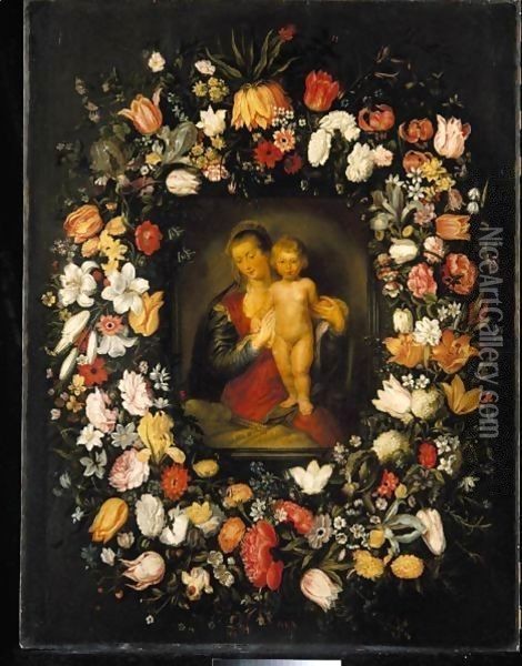 Studio Of Sir Peter Paul Rubens Oil Painting - Jan Brueghel the Younger