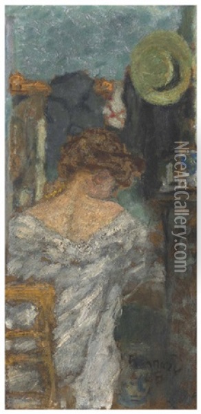 Femme Assise, De Dos Oil Painting - Pierre Bonnard