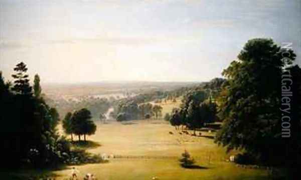 View from Lord Northwicks Villa at Harrow on the Hill Oil Painting - John Glover