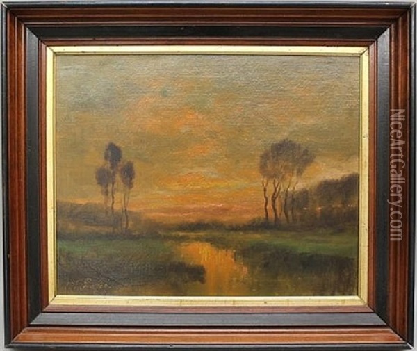 Landscape Scene Oil Painting - Frank F. English