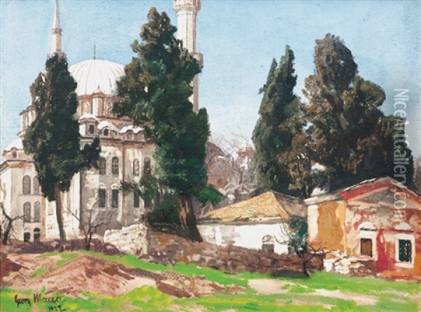 Eyup Camii Oil Painting - Georg Macco