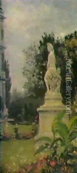 Paris, Le Jardin Du Luxembourg Oil Painting - Stanislas Lepine
