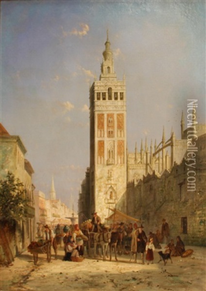Seville Oil Painting - William Raymond Dommersen