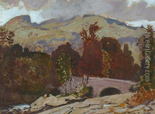 The Bridge, Killin Oil Painting - John A. Duncan