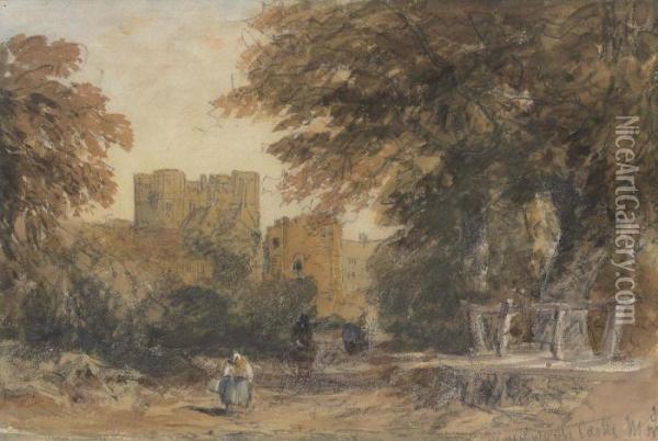 Kenilworth Castle, Warwickshire Oil Painting - David I Cox