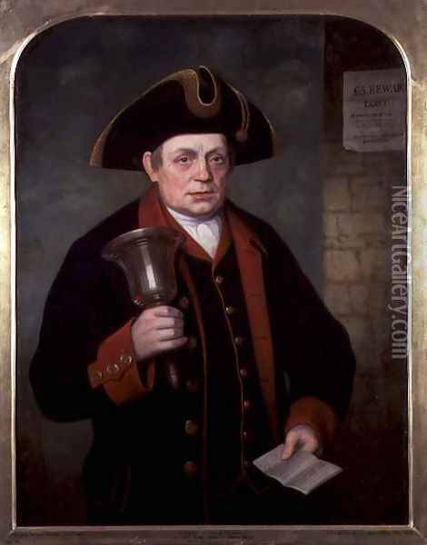 Portrait of Jacob Wilson, the Last Town Crier of Birmingham Oil Painting - William Thomas Roden
