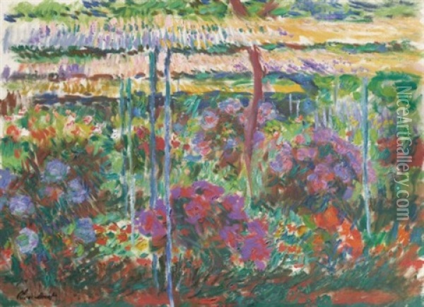 Pivoines Oil Painting - Claude Monet